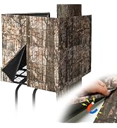 100"x35.4" Silent Magnetic Hunting Blind for 2 Man Tree Stand, Hunting Gear | Quiet Magnetic Clos...
