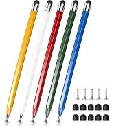 Stylus Pens for Touch Screens iPad, Pencil-Style Capacitive Stylus | Disc & Rubber Tips, Premium ...