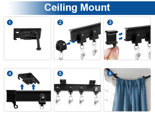 ceiling curtain track kit flexible curtain track 12 ft ceiling curtain track black
