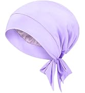 FADACHY Bonnet for Sleeping, Double - Layered Hair Bonnet Soft Satin Hair Wrap High Elasticity He...