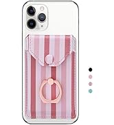 YUNCE Cell Phone Card Holder RFID Ring Stand Stick on Wallet Card Holder for Back of Phone for iP...