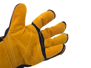 TOPDC Welding Gloves 16 Inches Fire/Heat Resistant Leather For Mig,Tig,Stick,Forge,BBQ
