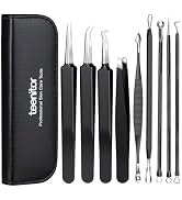 Teenitor Blackhead Remover Tools and Pimple Popper Tool Kit, 9 Pcs Stainless Steel Black Head Rem...