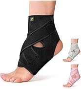 Bracoo Ankle Support Brace For Men & Women, Adjustable Compression Sleeve Strap Wrap, Sprain, Art...