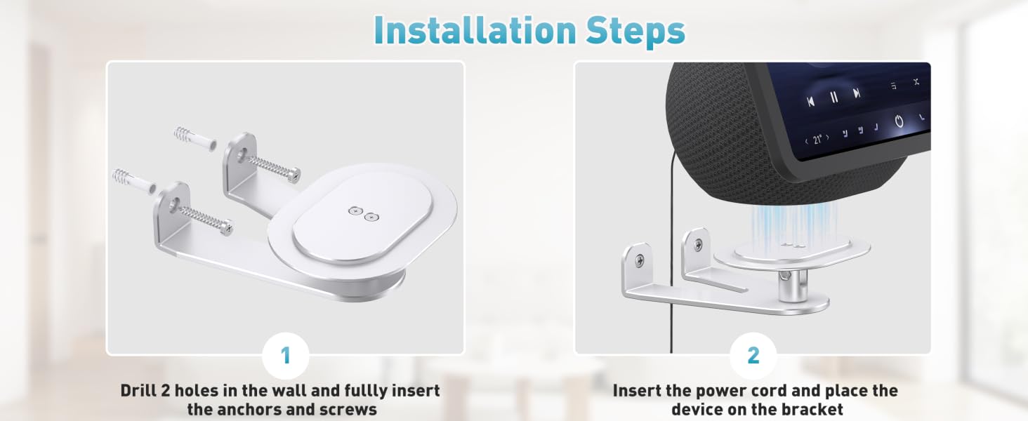 W11-3 Silver Echo show 8 & 11 wall mount-2