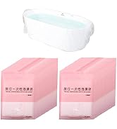 Swingers 20 Pack Disposable Bathtub Cover Liner, Large Bathtub Liner Plastic Bag Hotel Bathtub Li...