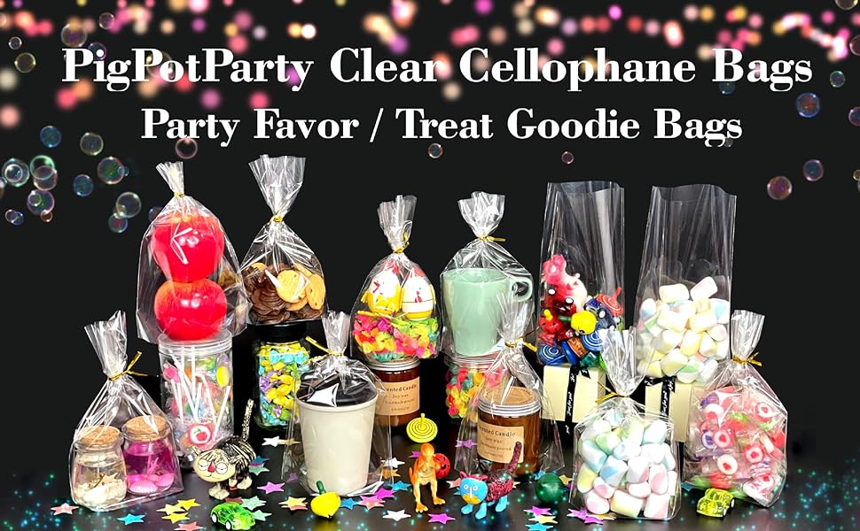 1 lb clear treat bags 100 flat bottomed gift 100pcs cellophane plastic cello 12” 12x20 gusset