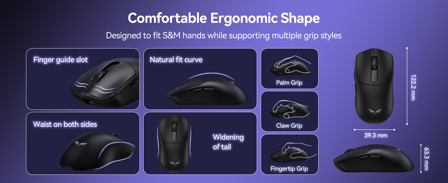 Comfortable Ergonomic Shape