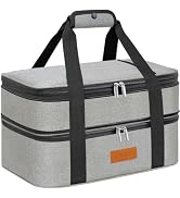 LHZK Double Insulated Casserole Carrier, Expandable Casserole Carriers for Hot or Cold Food, Insu...