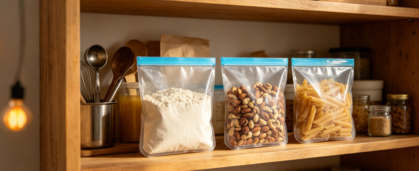 Reusable Freezer Bags Use For Sortino Ingredients