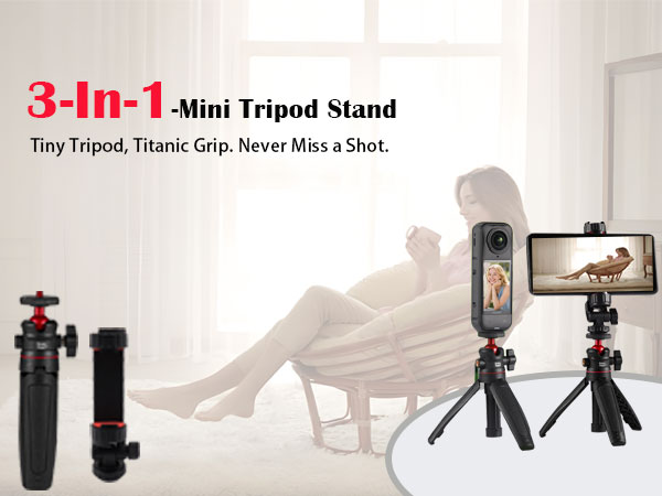 Mini tripod selfie stick