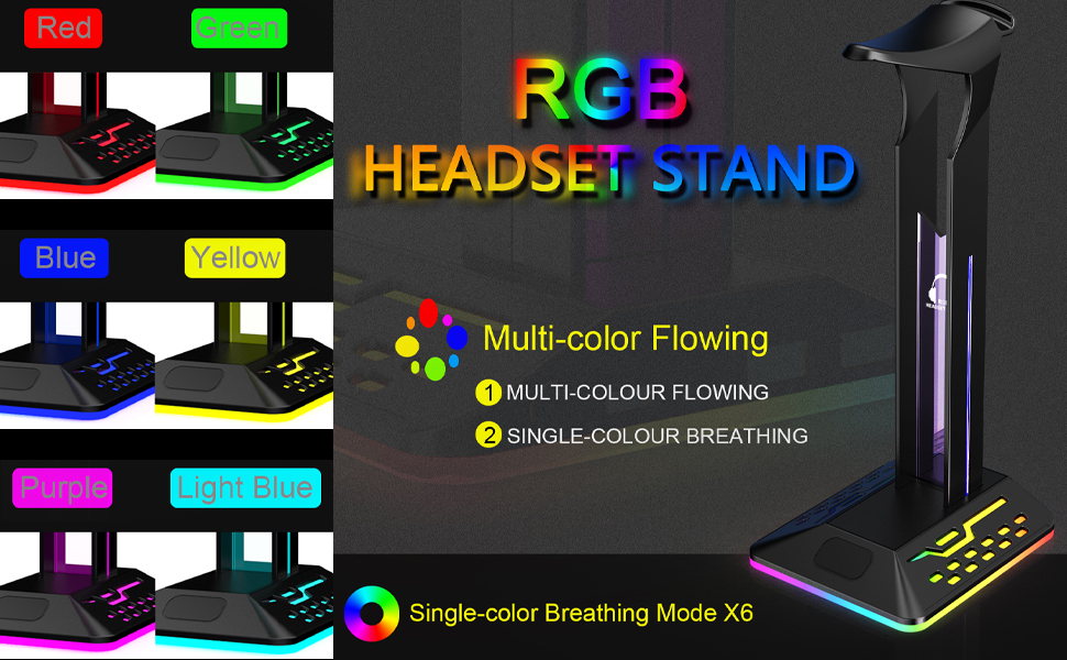 rgb headphone stand