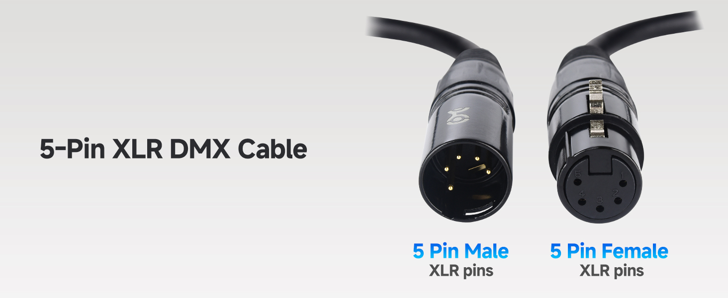 5-Pin XLR DMX Cable