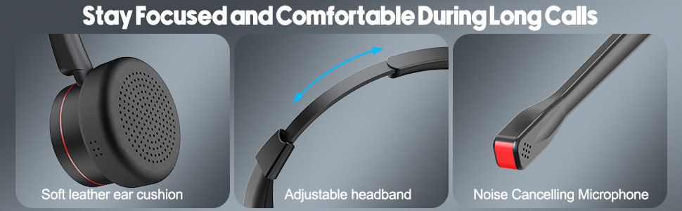 pc headset with mic noise canceling