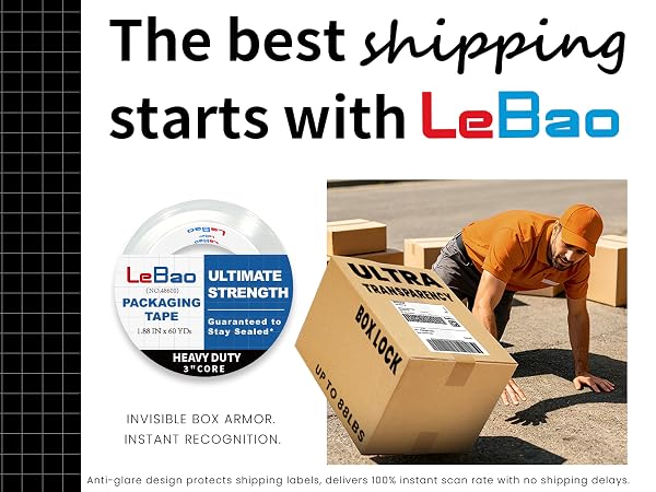 lebao ecommerce shipping tape for high volume business parcel delivery online seller supplies