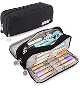 iSuperb Large Pencil Case 3 Compartments Pencil Pouch Big Capacity Pencil Bag for Kids Teen Girls...