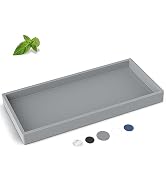 Bathroom Counter Tray,EG-SIPRO High-Grade Thickened Silicone Bathroom Vanity Tray,Shatterproof Du...