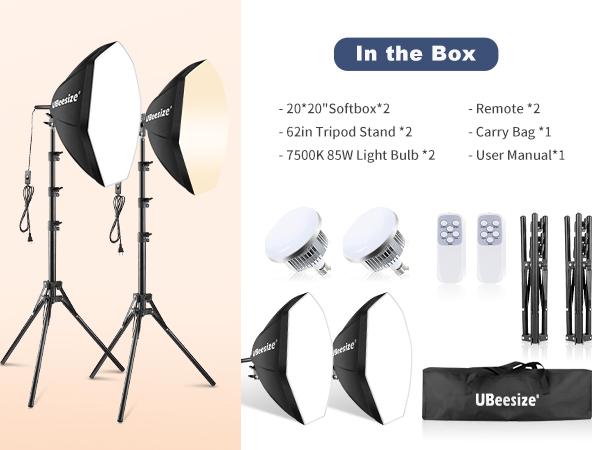 Softbox Photography Lighting Kit