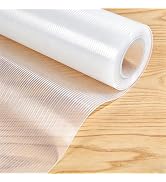 Non-Adhesive Shelf Liner 12 Inches x 14 FT - Waterproof Oil-Proof Non-Slip EVA Drawer Liner for K...