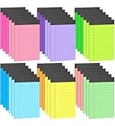 36 Pcs Legal Pads Bulk 12 Colors, Narrow Ruled Notepad 5x8, Multicolor Small Notepads 30 Sheet/no...