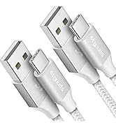 etguuds White USB C Cable 3ft Fast Charge, 2-Pack USB A to USB C Type Charger Cord for Samsung Ga...