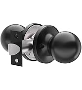 Ulecoce Front Door Handle, Door Handle Heavy Duty for Right or Left Handed Doors, Matte Black Key...