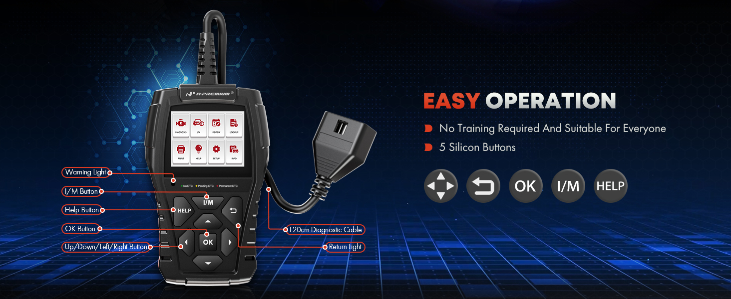 OBD2 Scanner Diagnostic Tool Code Reader