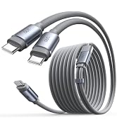 LISEN 140W 2-in-1 USB C Multi Charging Cable, Dual USB C to USB C Cable for MacBook Pro M5, MacBo...