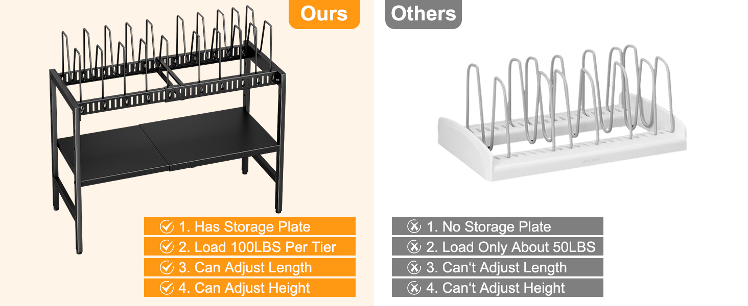 pot and pan organizer