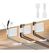 80PCS Hook and Loop Cable Ties, Hook and Loop Cable Straps, Under Desk Cable Management, Adhesive...