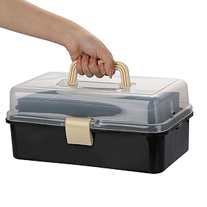 3 Layer Clear Plastic Dividing Storage Box