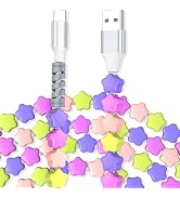 USB C Cable Stars Beaded USB-A Charger Cable for iPhone 17 17e 16e 16 15 | for CarPlay USB to Typ...