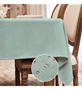 BALCONY & FALCON Rectangle Tablecloth Washable Wrinkle Resistant and Water Proof Table Cloth Deco...