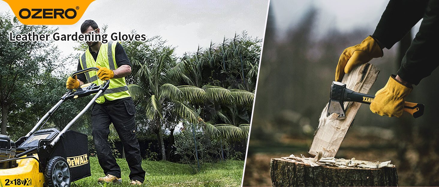 men leather work gloves for men and women gardening gloves