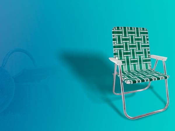 Green and white classic chair design