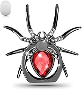 Allengel Phone Ring Holder Stand, 360 Degree Rotation Universal Spider Finger Kickstand with Poli...