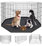 Pet Playpen Dog Pen Foldable Dog Exercise Fence 8 Panels 36 Inch Kennels Pet Playpen Options Idea...