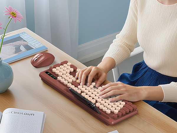Transform your home desk into a retro-inspired cozy haven for productive days.WR