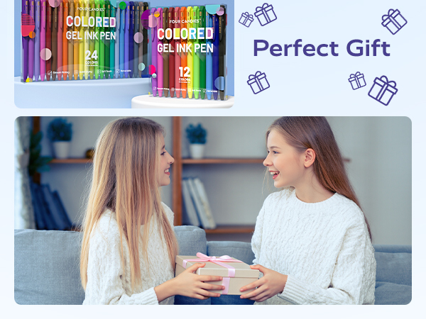four candies gel pens
