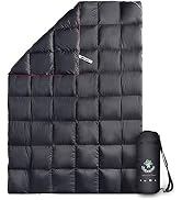 4Monster Outdoor Down Blankets Camping Blanket 650 Fill (80% Down & 20% Feather) Travel Down Quil...