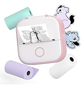 Phomemo T02 Sticker Printer- Inkeless Printer Mini Printer Sticker Maker Bluetooth Thermal Pocket...