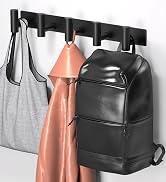 VINHOLD Wall Mounted Coat Rack-5 Hooks, Heavy Duty Stainless Steel Hook Rail for Towel Coat Hat P...