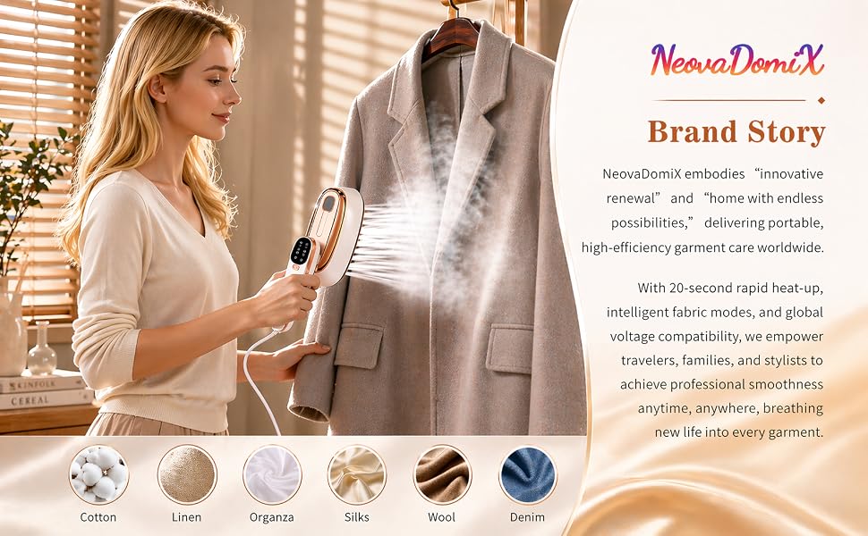Smart Care – 20s heat-up keeps clothes fresh, smooth and wrinkle-free anytime.