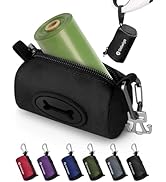 Gobeigo Dog Poop Bag Holder for Leash, Large Opening for Easy Pull Out, Doggy Poo Bag Dispenser w...