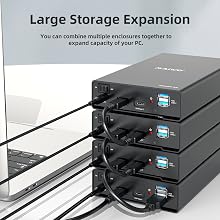 dual double bay 2.5 3.5 inch SATA SSD hdd hard drive case enclosure docking station