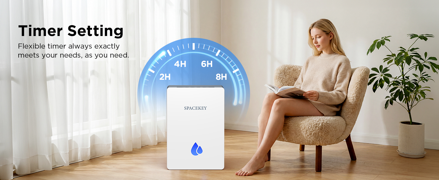 dehumidifier with 2h 4h 6h 8h timer setting