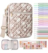 BellaHold Bible Cover Case for Women, Large Bible Cover with Shoulder Strap | Bible study kit:12 ...