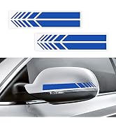 VAGURFO 4Pcs Car Rear View Mirror Stickers Decor, DIY Car Auto Body Sticker Side Decal Stripe Dec...