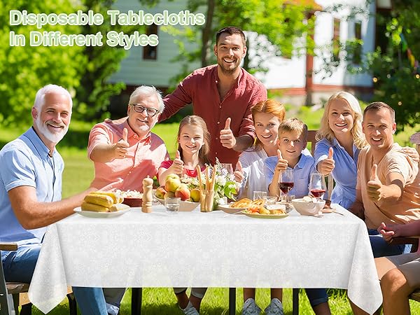 Plastic Table Cloths for Parties Disposable