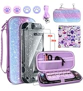 TIKOdirect Accessories Bundle for Nintendo Switch 2, Glitter Carrying Case with 12 Game Card Slot...